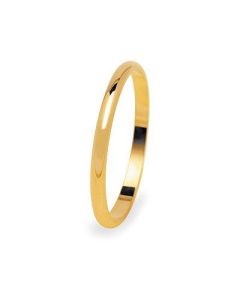 Alianza media caña oro amarillo 2.2 mm