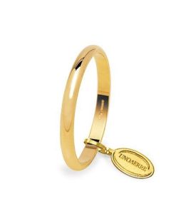 Alianza media caña oro amarillo 2.3 mm