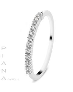 Alianza Oro blanco y Diamantes