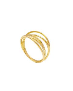 Anillo Hilos Oro Amarillo