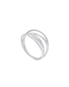 Anillo Hilos Oro Blanco