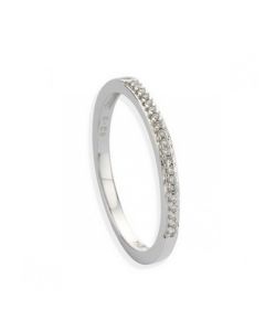 Anillo oro 18 Qtes con 20 diamantes