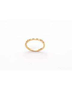 Anillo oro amarillo y 7 diamantes