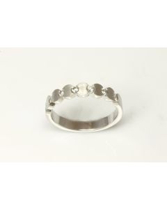 Anillo Oro Blanco y Diamantes