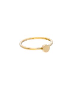 Anillo Oro Círculo Pequeño