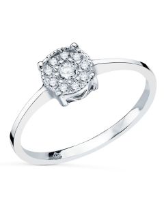 Anillo Rosetón Diamantes