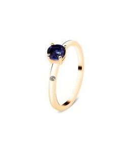 Anillo Zafiro y Brillante