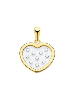 Colgante Corazon Cristales