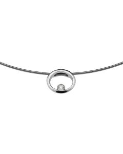 Colgante oro blanco y diamante