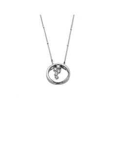 Colgante oro blanco y diamantes desmontable