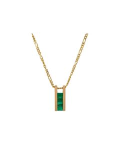 Colgante oro y esmeraldas