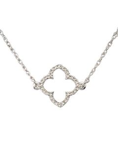 Collar oro 18 Qtes con brillantes y cadena