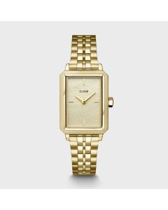 Fluette Watch Steel, Sand Texture Full Gold Colour