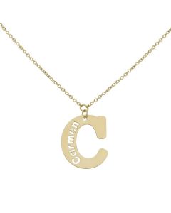 GARGANTILLA ORO 18KL LETRA + NOMBRE