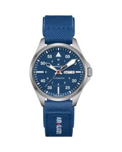 HAMILTON KHAKI AVIATION PILOT DAY DATE AUTO - AIR-GLACIERS EDITION