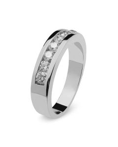 Media alianza de diamantes (Total 0,56 Quilates)