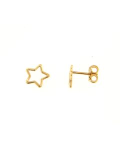 Pendientes de estrellas de Oro amarillo de 18 Qtes