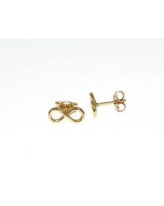 Pendientes Infinito Oro Amarillo 18 Qtes