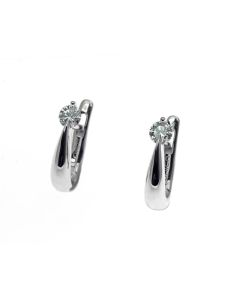 Pendientes Oro Blanco con Diamante