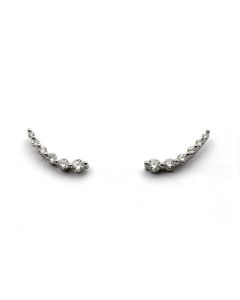 Pendientes Oro Blanco con Diamantes