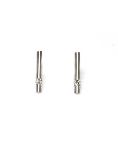 Pendientes Oro Blanco con Diamantes