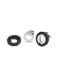 Pendientes oro blanco y diamante desmontable