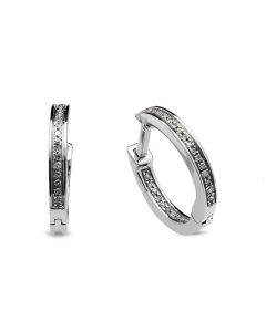 Pendientes oro blanco y diamantes