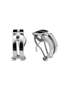 Pendientes oro blanco y diamantes