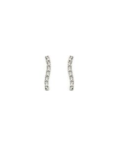 Pendientes de oro blanco y diamantes