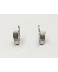 Pendientes Oro Blanco y Diamantes