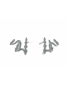 Pendientes trepadores diamantes