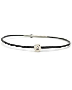 Pulseras Pulsera Chatón de Oro Blanco y Diamante