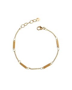 Pulsera minimal oro 18 qtes