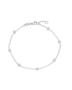 Pulsera oro blanco y diamantes 0.14Cts
