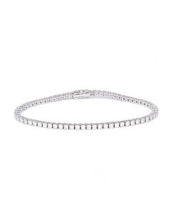 Riviere en oro blanco y diamantes TOTAL 0,35 KTES