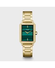 Fluette Watch Steel, Green, Gold Colour