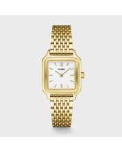 Gracieuse Petite Watch Steel, White, Gold Colour