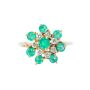 Anillo esmeraldas y diamantes
