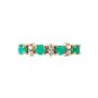 Anillo esmeraldas y diamantes