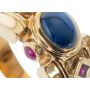 Anillo oro, rubí, zafiro y diamantes