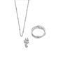 Colgante oro blanco y diamantes desmontable