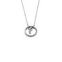 Colgante oro blanco y diamantes desmontable