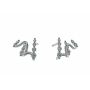Pendientes trepadores diamantes